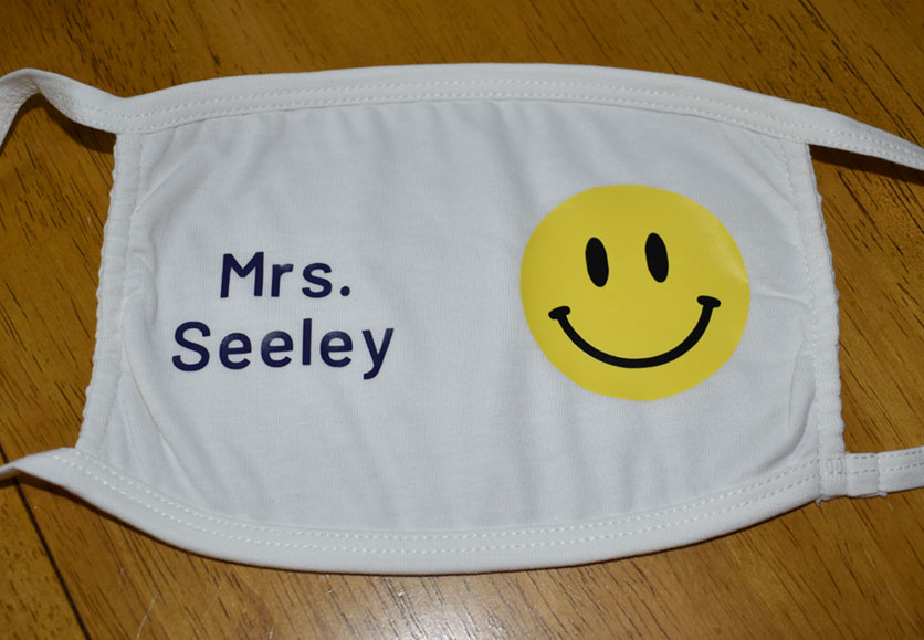 Mrs. Seeley - Smiley Face Mask