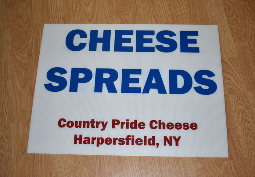 country pride cheese sign