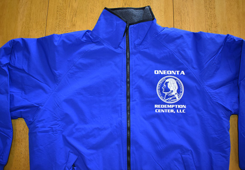 oneonta redemption center jacket front